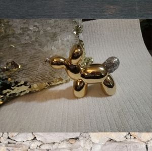 Gold Glass Balloon Shape Dog